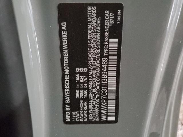 2017 MINI COOPER S WMWXP7C31H3B94489