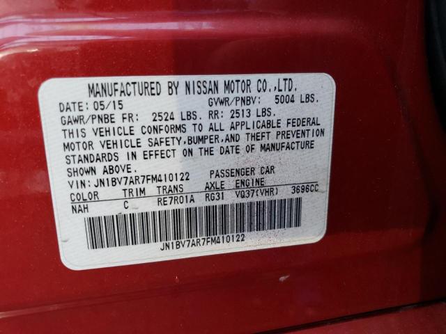 2015 INFINITI Q50 BASE JN1BV7AR7FM410122