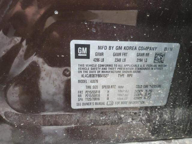 2015 BUICK ENCORE CON - KL4CJBSB7FB041527