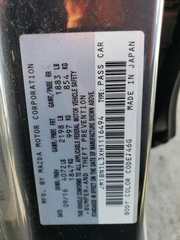 2017 MAZDA 3 TOURING JM1BN1L3XH1116494