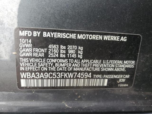 2015 BMW 335 I - WBA3A9C53FKW74594