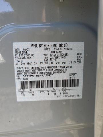 2022 FORD MAVERICK X - 3FTTW8F98NRA75925