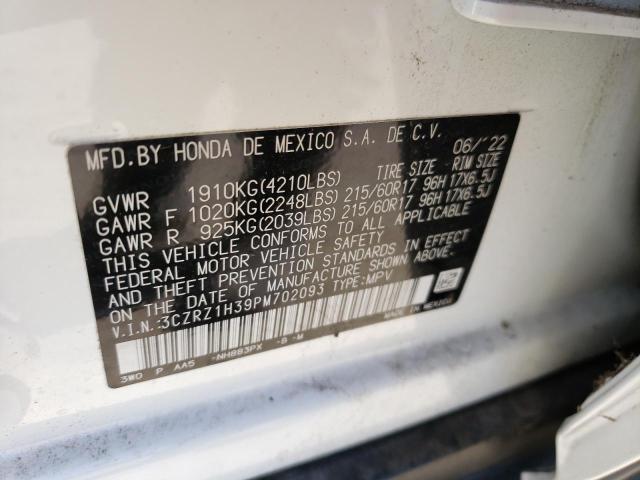 2023 HONDA HR-V LX - 3CZRZ1H39PM702093