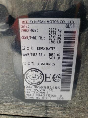 2016 NISSAN ROGUE S - 5N1AT2MV9GC891486