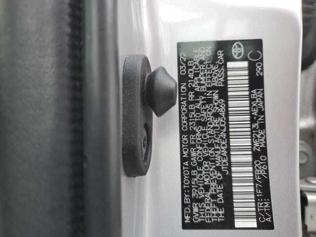 2022 TOYOTA COROLLA LE JTDEAMDE4NJ054869
