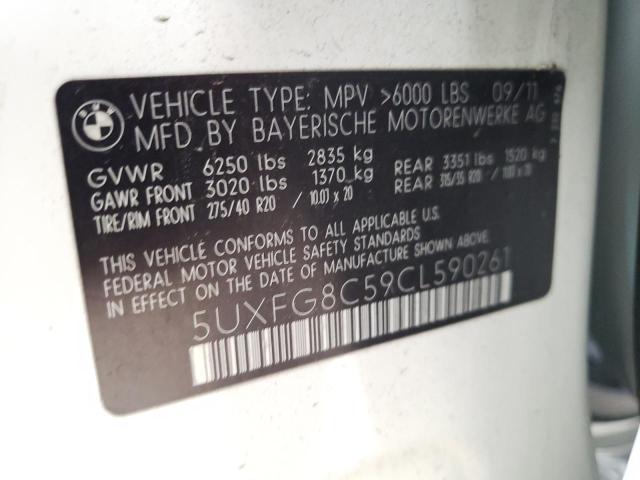 5UXFG8C59CL590261 BMW X6 Xdrive50i