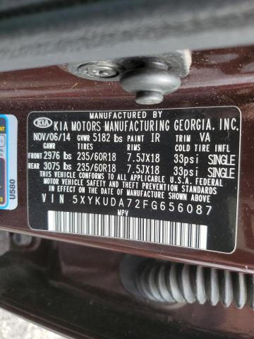 5XYKUDA72FG656087 KIA SORENTO EX