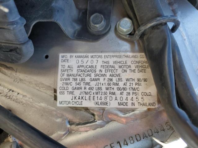 2008 KAWASAKI KL650 E - JKAKLEE148DA04455