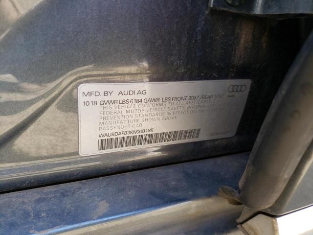 2019 AUDI A8 L WAU8DAF83KN008185