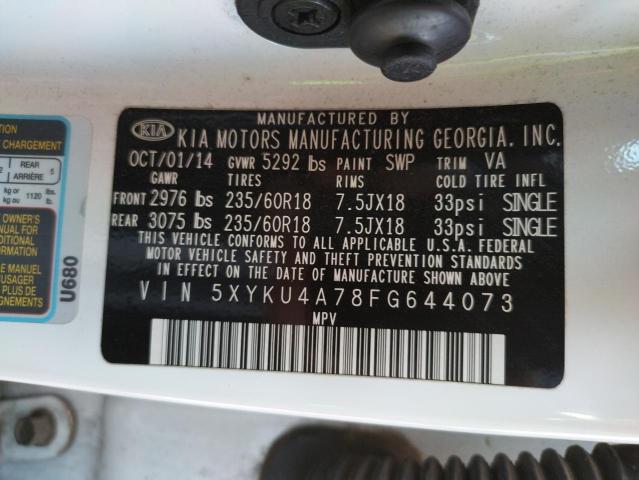 2015 KIA SORENTO EX - 5XYKU4A78FG644073