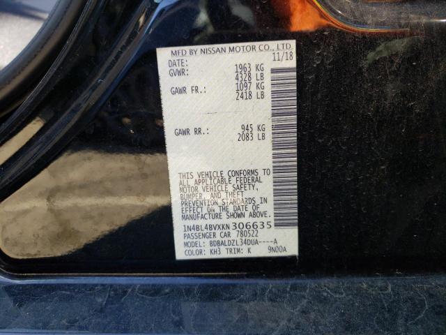 1N4BL4BVXKN306635 Nissan ALTIMA S