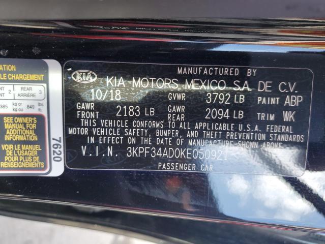 2019 KIA FORTE GT L - 3KPF34AD0KE050921