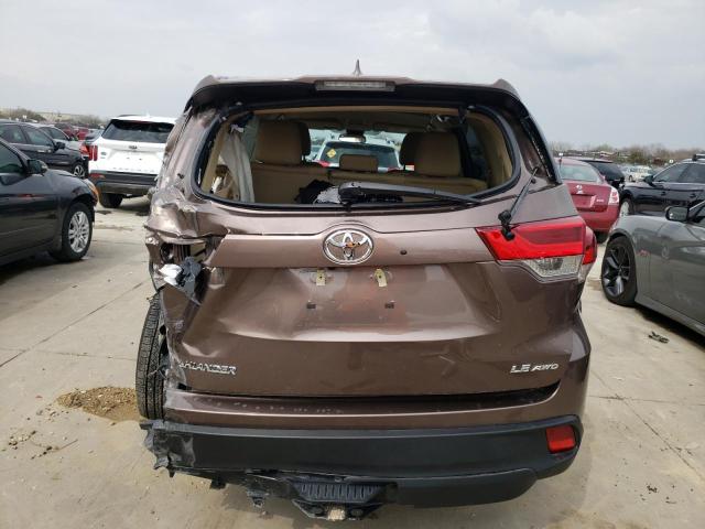 2019 TOYOTA HIGHLANDER 5TDBZRFH0KS726361