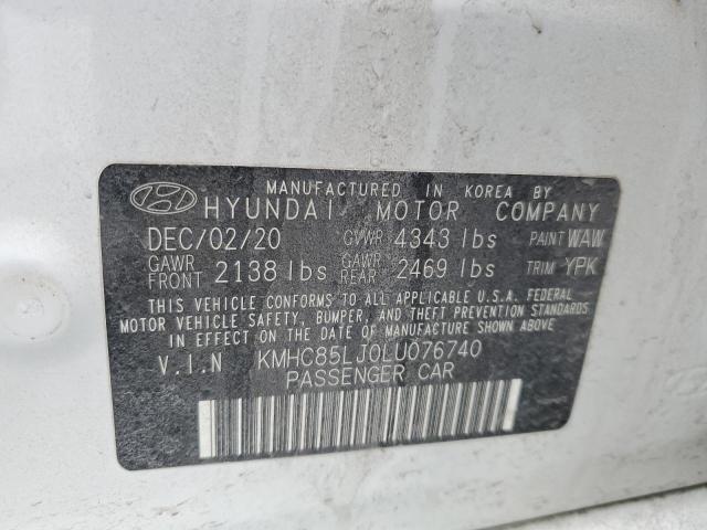 2020 HYUNDAI IONIQ LIMI KMHC85LJ0LU076740