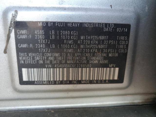 4S4BRBAC6E3288580 Subaru Outback 2.5i