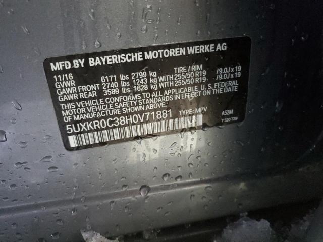 5UXKR0C38H0V71881 BMW X5 Xdrive35i