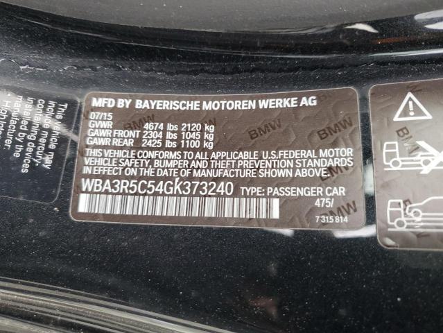 2016 BMW 435 XI WBA3R5C54GK373240