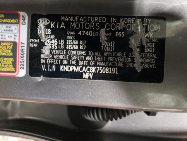 2019 KIA SPORTAGE L - KNDPMCAC8K7508191