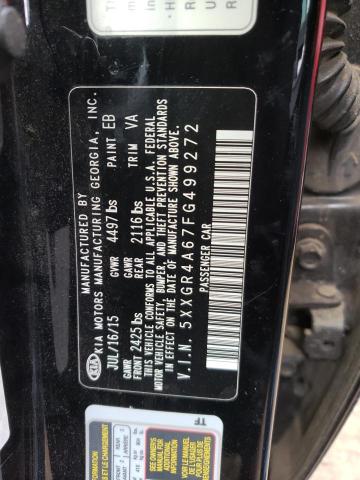 5XXGR4A67FG499272 KIA OPTIMA SX