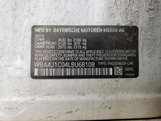 WBA4J1C04LBU68108 BMW 430i Gran Coupe