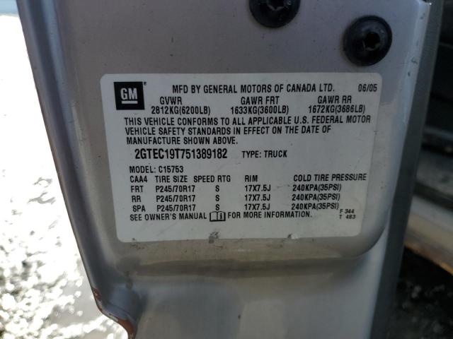 2GTEC19T751389182 GMC Sierra
