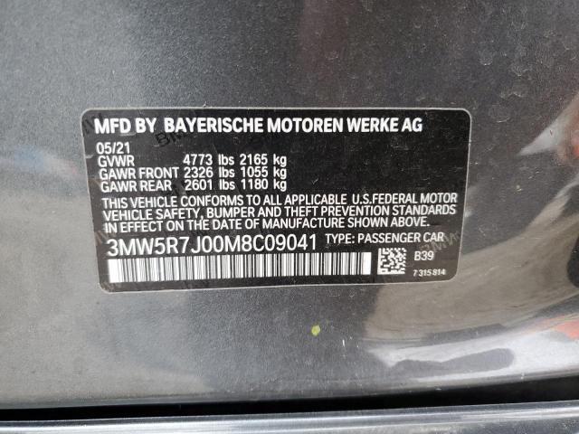 3MW5R7J00M8C09041 BMW 3 Series