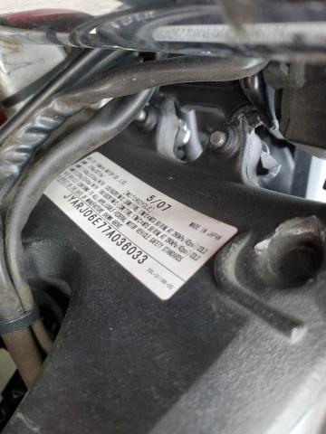 2007 YAMAHA YZFR6 S JYARJ06E77A036033
