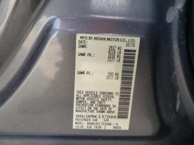 2017 NISSAN ALTIMA 2.5 1N4AL3AP9HC137088