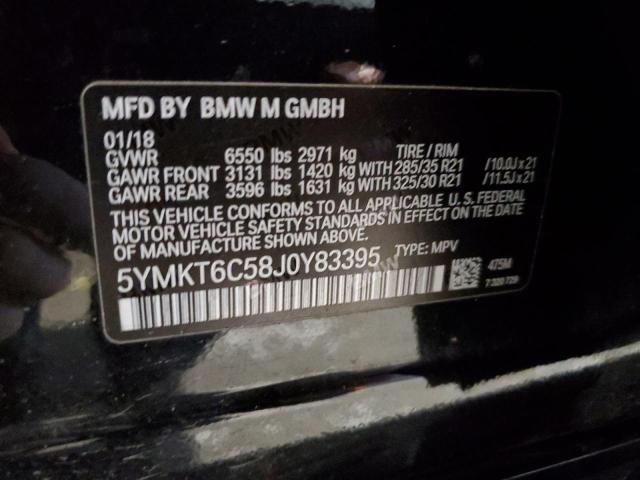 2018 BMW X5 M 5YMKT6C58J0Y83395