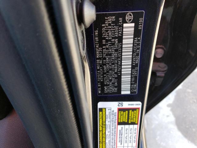 2020 TOYOTA CAMRY SE 4T1G31AKXLU533705