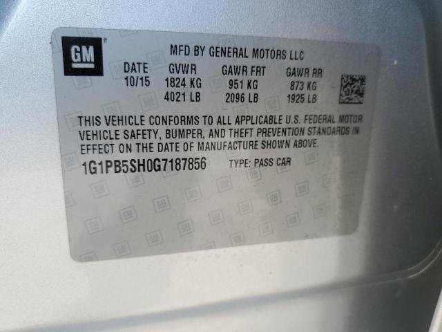 2016 CHEVROLET CRUZE LIMI 1G1PB5SH0G7187856