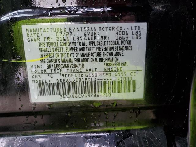 3N1AB8CV6NY284710 Nissan SENTRA SV