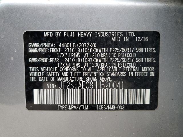 JF2SJAEC8HH520041 Subaru Forester 2.5i Premium
