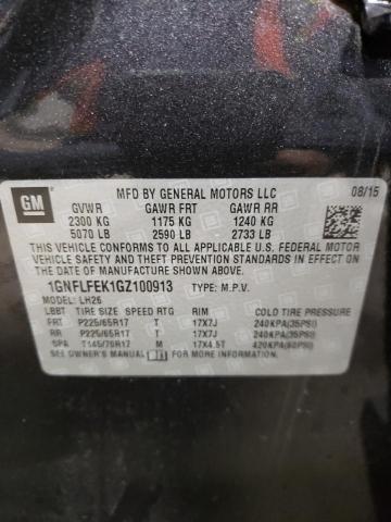 2016 CHEVROLET EQUINOX LT 1GNFLFEK1GZ100913