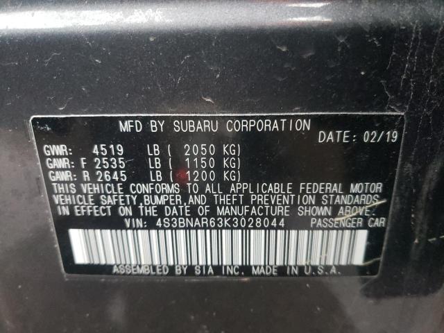 2019 SUBARU LEGACY SPO - 4S3BNAR63K3028044