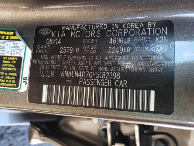 2015 KIA CADENZA PR - KNALN4D70F5182398