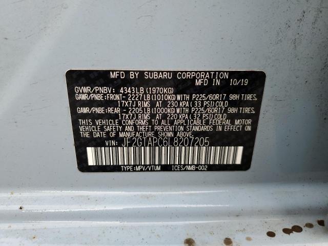 JF2GTAPC6L8207205 Subaru Crosstrek Premium