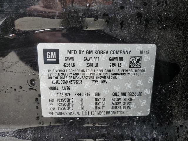 KL4CJCSM4KB778203 Buick Encore Essence