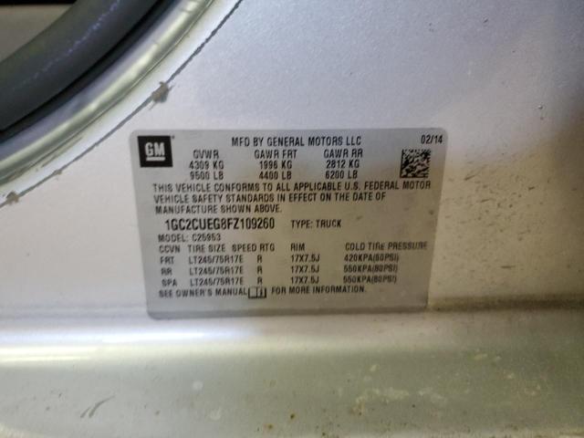 2015 CHEVROLET SILVERADO 1GC2CUEG8FZ109260