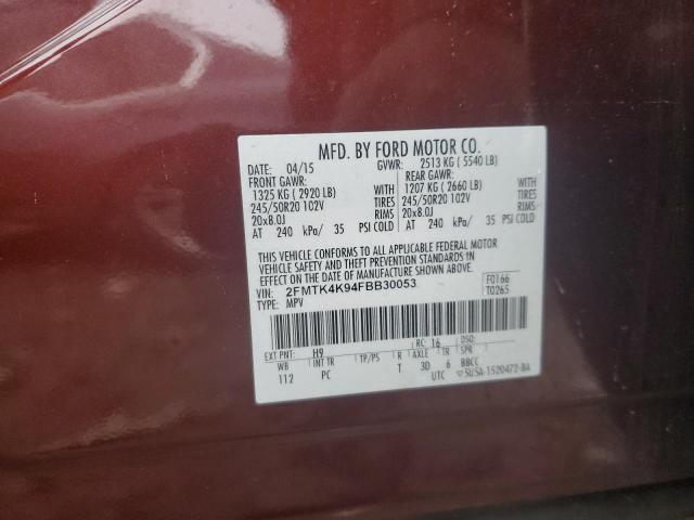 2015 FORD EDGE TITAN - 2FMTK4K94FBB30053