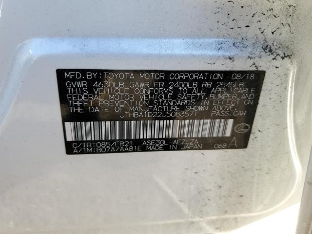 2018 LEXUS IS 300 JTHBA1D22J5083571
