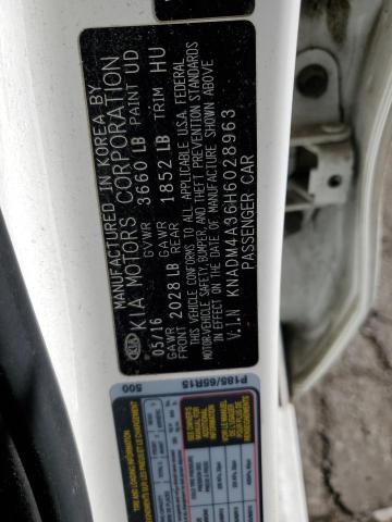 KNADM4A36H6028963 KIA RIO LX
