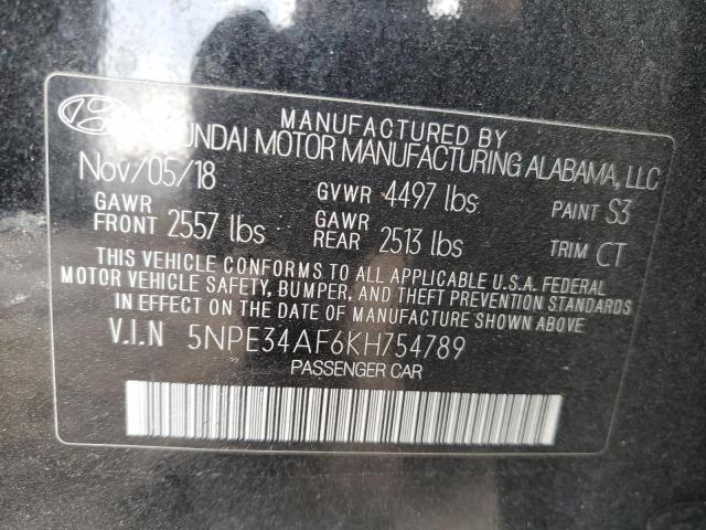 2019 HYUNDAI SONATA LIM - 5NPE34AF6KH754789