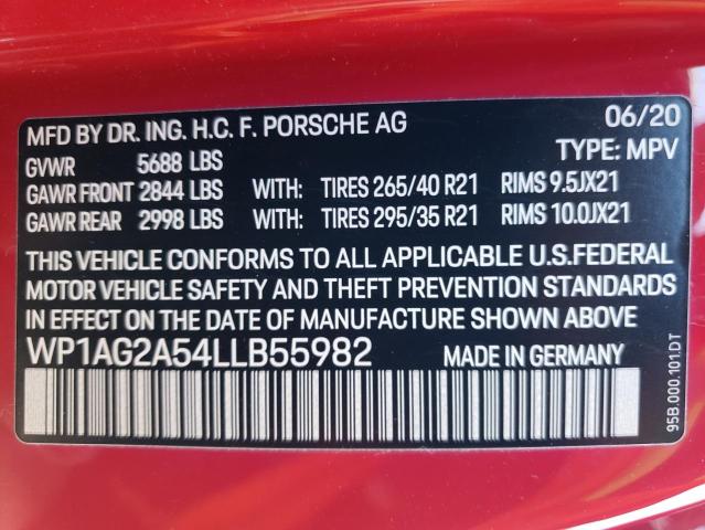 2020 PORSCHE MACAN GTS - WP1AG2A54LLB55982