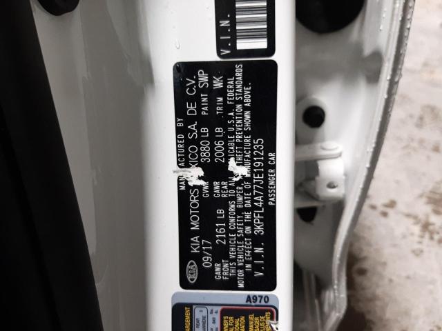3KPFL4A77JE191235 KIA FORTE LX