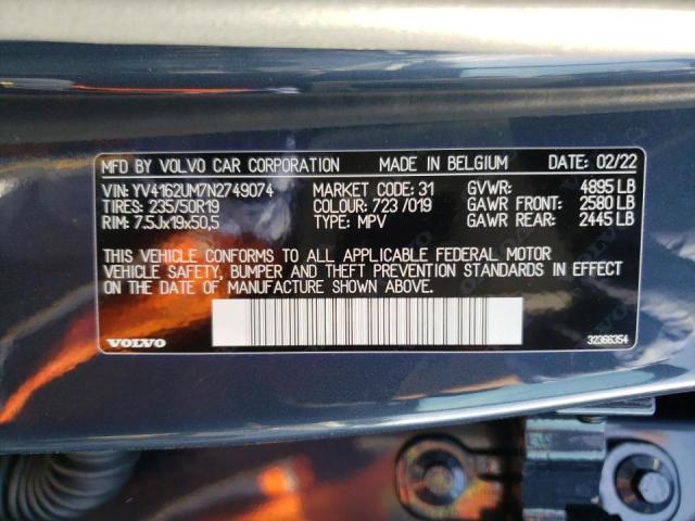 2022 VOLVO XC40 T5 R- - YV4162UM7N2749074
