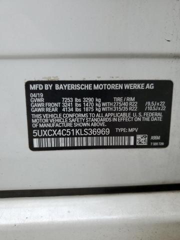 2019 BMW X7 XDRIVE5 - 5UXCX4C51KLS36969