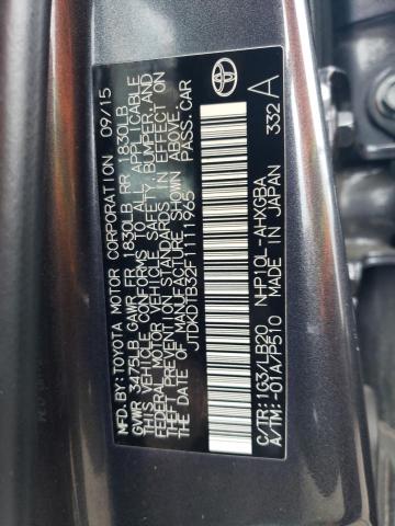 2015 TOYOTA PRIUS C JTDKDTB32F1111965