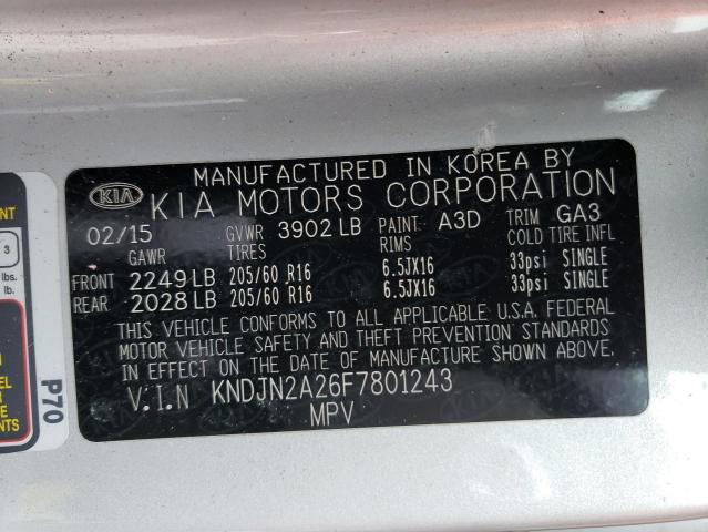 KNDJN2A26F7801243 KIA Soul