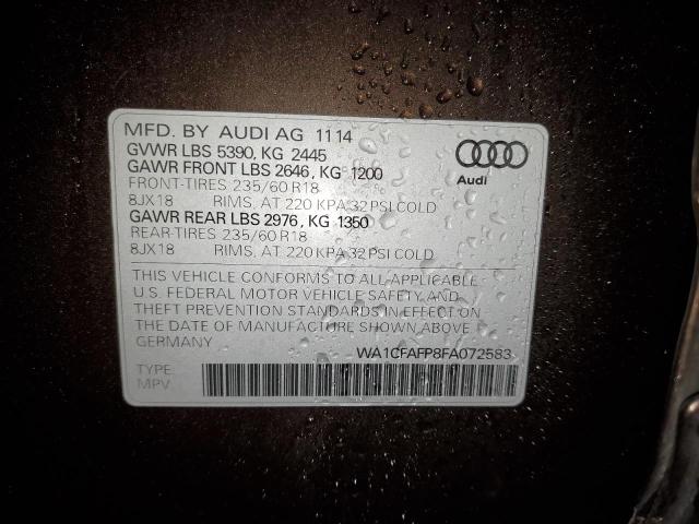 WA1CFAFP8FA072583 2015 AUDI Q5, photo no. 12